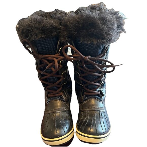 Sorel Women's Waterproof Faux Fur Lined Lace Up Multi-Purpose Boot Size 7.5 EUC - Picture 1 of 9